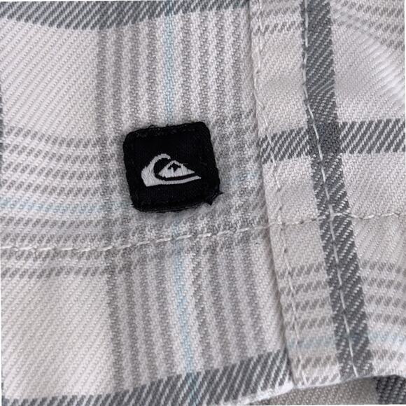Quicksilver Estilo Plaid Shorts Chino Relaxed Grey Plaid Size 40 - Picture 7 of 15
